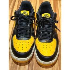 Black and Yellow Nike Air Force 1 Size 9